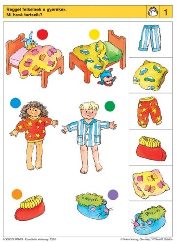 LOGICO Primo feladatkártyák Ébredéstől elalvásig