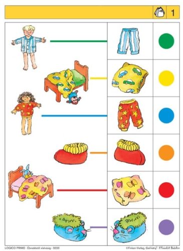 LOGICO Primo feladatkártyák Ébredéstől elalvásig