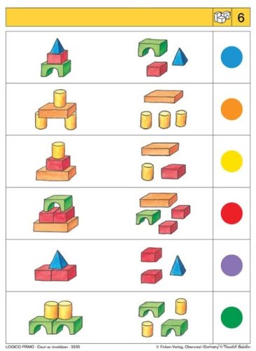 LOGICO Primo feladatkártyák Csuri az óvodában