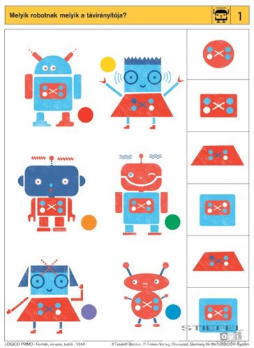LOGICO Primo feladatkártyák Formák, vonalak, betűk