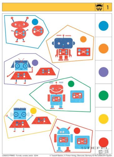 LOGICO Primo feladatkártyák Formák, vonalak, betűk
