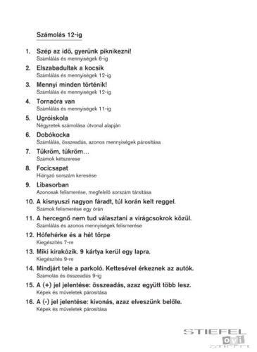 LOGICO Primo feladatkártyák Számolás 12-ig