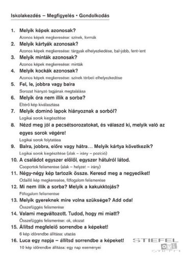 LOGICO Piccolo feladatkártyák Iskolakezdés: Megfigyelés - Gondolkodás