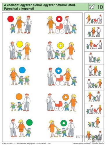 LOGICO Piccolo feladatkártyák Iskolakezdés: Megfigyelés - Gondolkodás