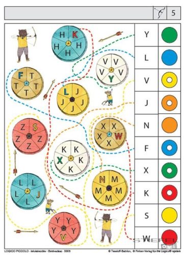 LOGICO Piccolo feladatkártyák Iskolakezdés: Betűvadász