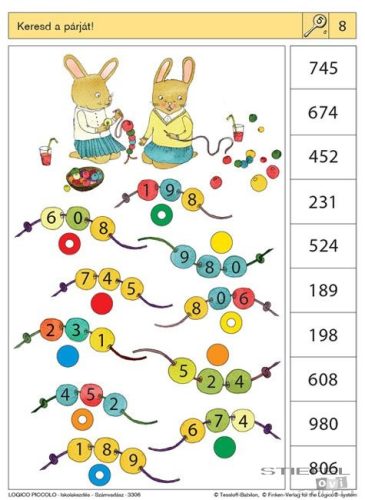 LOGICO Piccolo feladatkártyák Iskolakezdés: Számvadász