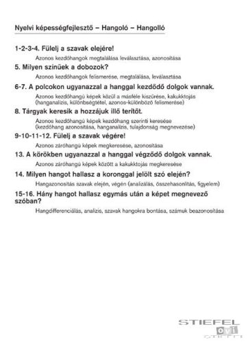 LOGICO Piccolo feladatkártyák Nyelvi képességfejlesztő: Hangoló - hangolló