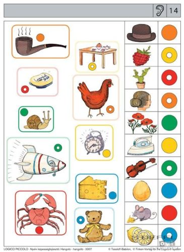 LOGICO Piccolo feladatkártyák Nyelvi képességfejlesztő: Hangoló - hangolló