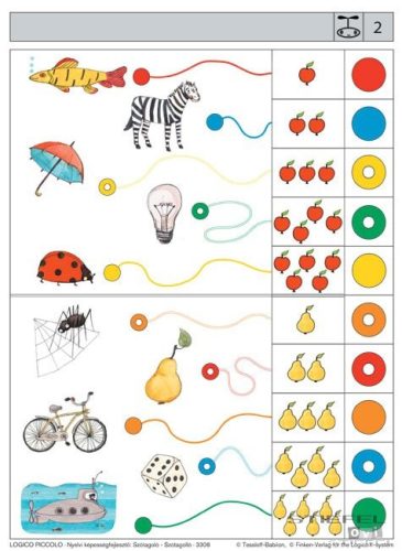 LOGICO Piccolo feladatkártyák Nyelvi képességfejlesztő: Szótagoló - szótagolló