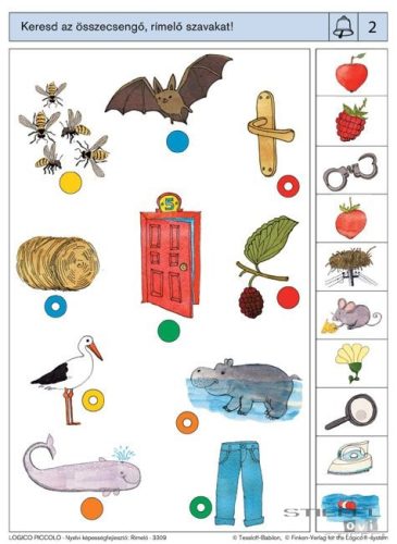 LOGICO Piccolo feladatkártyák Nyelvi képességfejlesztő: Rímelő