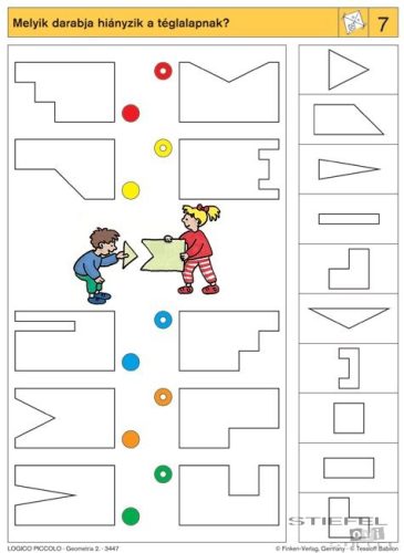 LOGICO Piccolo feladatkártyák Ismeretek 1-2. osztály: Geometria 2.