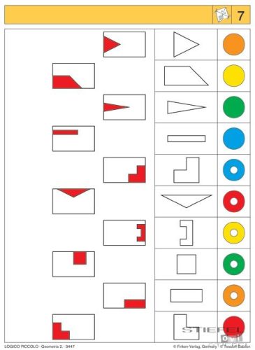 LOGICO Piccolo feladatkártyák Ismeretek 1-2. osztály: Geometria 2.