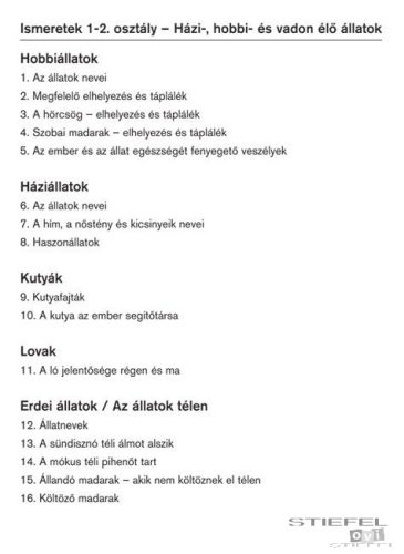 LOGICO Piccolo feladatkártyák Ismeretek 1-2. osztály: Házi-, hobbi- és vadon élő állatok