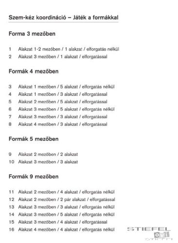 LOGICO Piccolo feladatkártyák Szem-kéz koordináció: Játék a formákkal