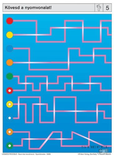 LOGICO Piccolo feladatkártyák Szem-kéz koordináció: Nyomkövetés