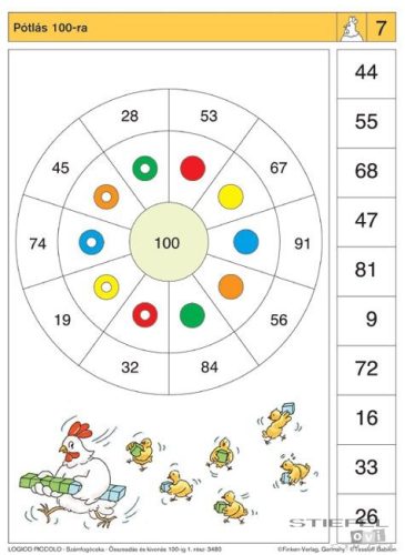 LOGICO Piccolo feladatkártyák Számfogócska: Összeadás és kivonás 100-ig 1. rész
