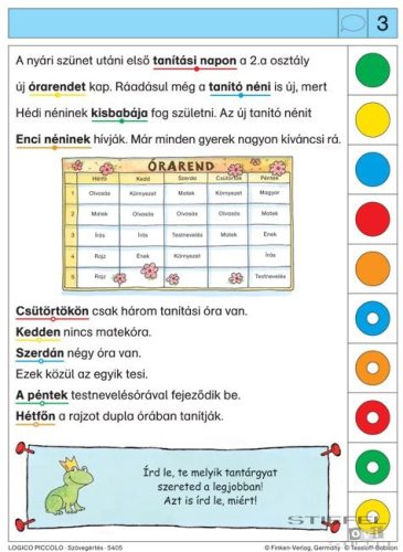 LOGICO Piccolo feladatkártyák Szövegértés: Szavak, mondatok, beszédhelyzetek