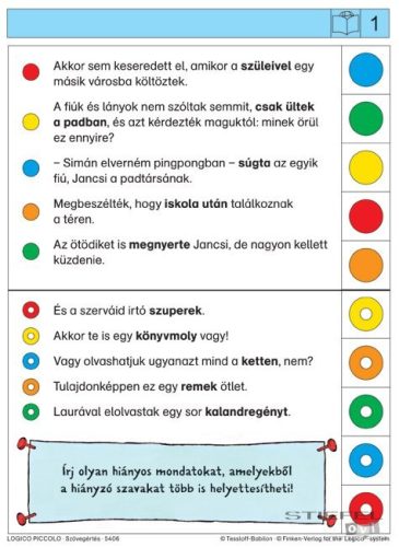 LOGICO Piccolo feladatkártyák Szövegértés: Meseolvasó