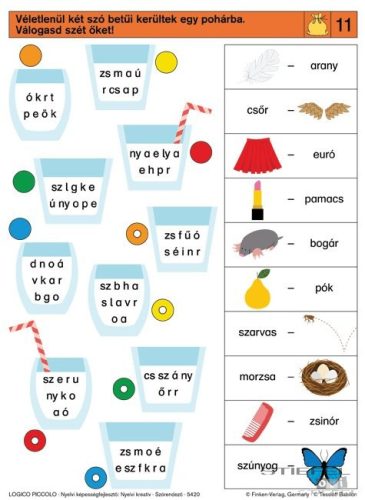 LOGICO Piccolo feladatkártyák Nyelvi képességfejlesztő: Nyelvi kreatív - Szórendező