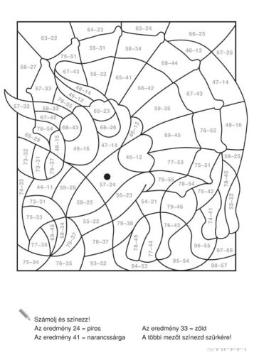 Matek színező – Számolás 100-ig