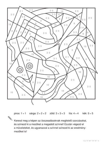 Matek színező – Kis egyszeregy