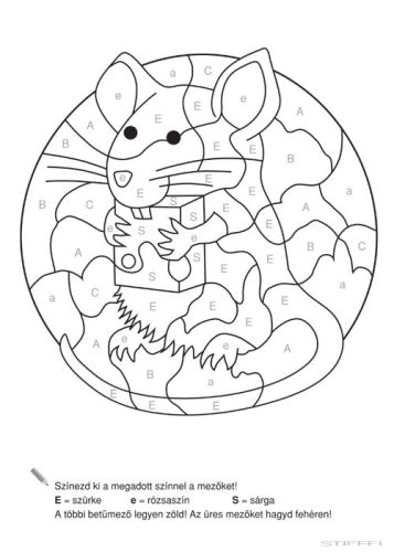 Anyanyelvi színező – Betűk A-tól Zs-ig