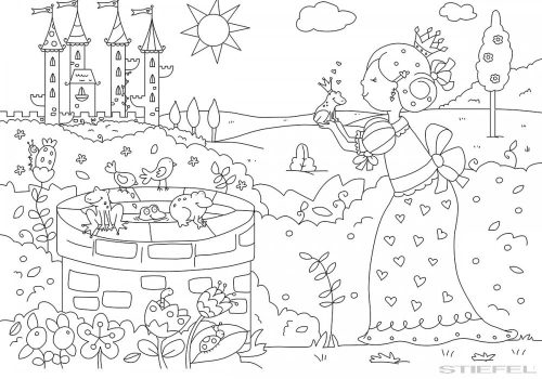 Csillámos kifestő – Hercegnők