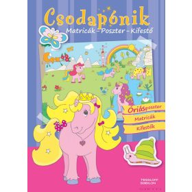 Csodapónik – Matricák, poszter, kifestő