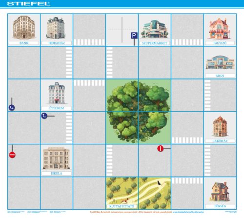 Bee-Bot 5 darabos gyakorlópálya csomag 3 .