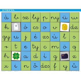 Bee-Bot gyakorlópálya, ABC írott kisbetűs 2.