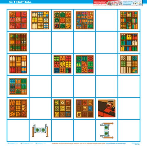 Bee-Bot Practice mat, Easter adventure (4 people)