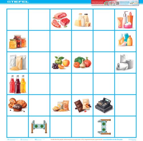 Bee-Bot Gyakorlópálya, Bevásárlás a szupermarketben 2. + kártyacsomag