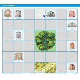   Bee-Bot gyakorlópálya, Közlekedés a városban 2. (kártyacsomaggal variálható pálya)