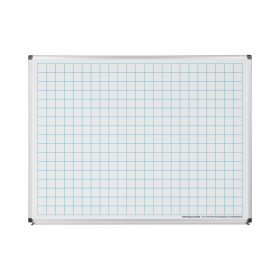 Stiefel fehértábla négyzetrácsos vonalazással 120x90 cm