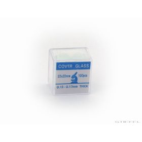 BTC preparátum fedőlap, 22x22 mm (100 db)