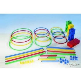 Kapcsolóelem egy rúdhoz és egy karikához, kék