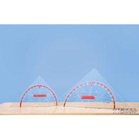 Szögmérős háromszögvonalzó (80 cm-es)
