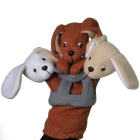 Három kiskutya ötujjas báb