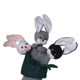 Nyuszik a fűben ötujjas báb