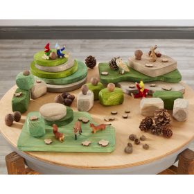 Földhatású fa készlet (20 db)