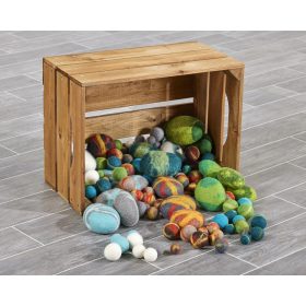 Filc építőkészlet rekeszben  