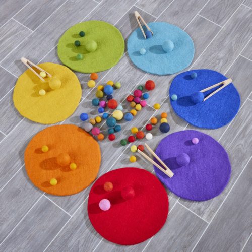 Filc Szivárvány szőnyegek (7db)    