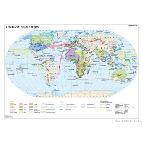   A Föld a XX. század elején (140 x 100 cm) iskolai történelmi falitérkép