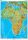 Afrika domborzati térkép ( 100 x 140 cm)