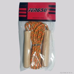 Ugrálókötél, fonatolt, 300 cm, 5mm - Sárga