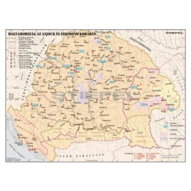   Magyarország az Anjouk és Zsigmond korában iskolai történelmi falitérkép 