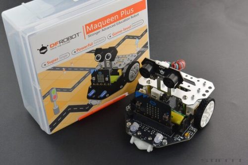 micro:Maqueen Plus programozható robot micro:bit mikrovezérlőhöz