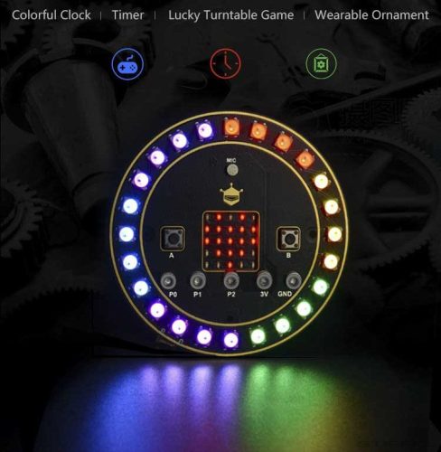 micro:Kerek RGB LED bővítőlap