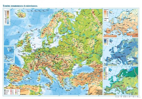 Európa domborzata és bányászata (140 x 100 cm)