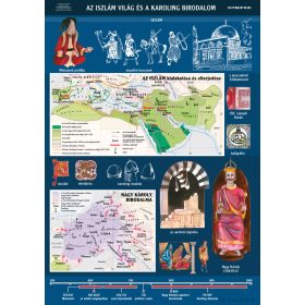   Az iszlám világ és a Karoling Birodalom, iskolai történelmi oktatótabló